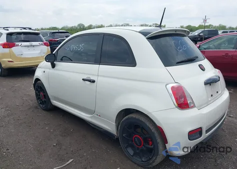 2013 Fiat 500 Sport z USA, uszkodzony, nr VIN 3C3CFFBR8DT666031